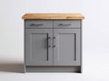 Credenza - legno-pannello lavorato-metallo - 114x42x86 cm - grigio-legno naturale-argento - rustico moderno