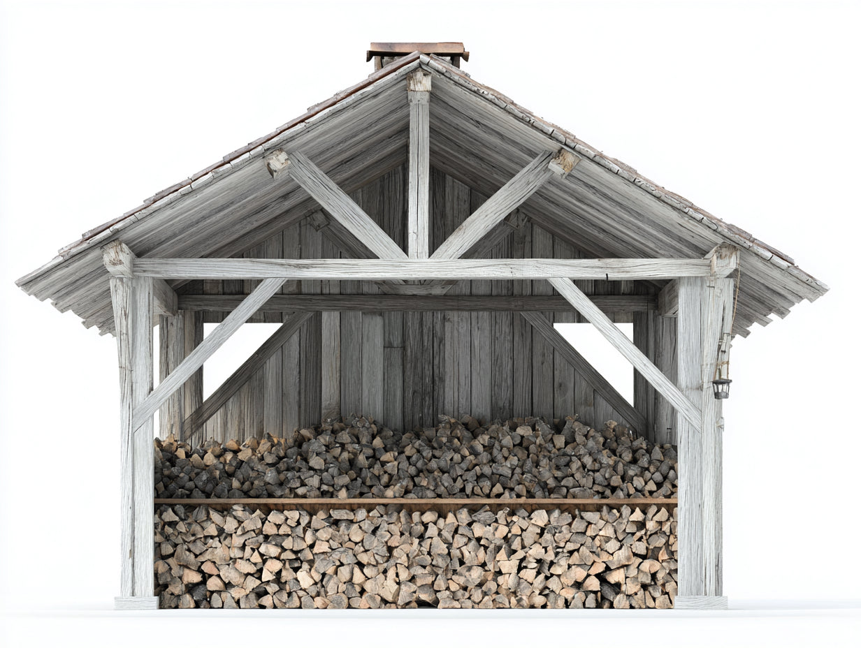 Portalegna-Legno-265x92x220 cm-Grigio sbiancato-Rustico aperto