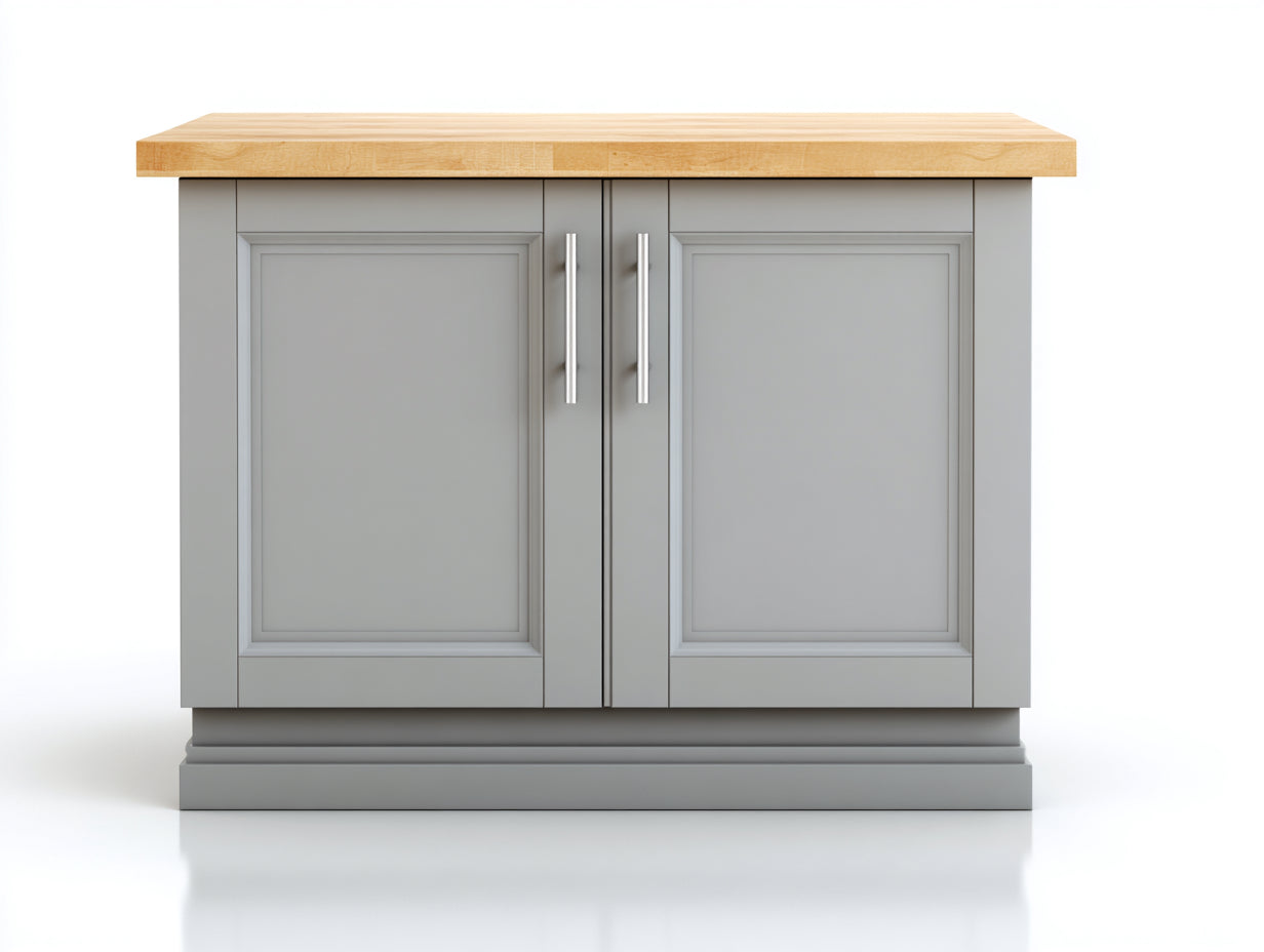 Credenza - legno-pannello lavorato-metallo - 118x44x86 cm - grigio-legno naturale-argento - moderno rustico