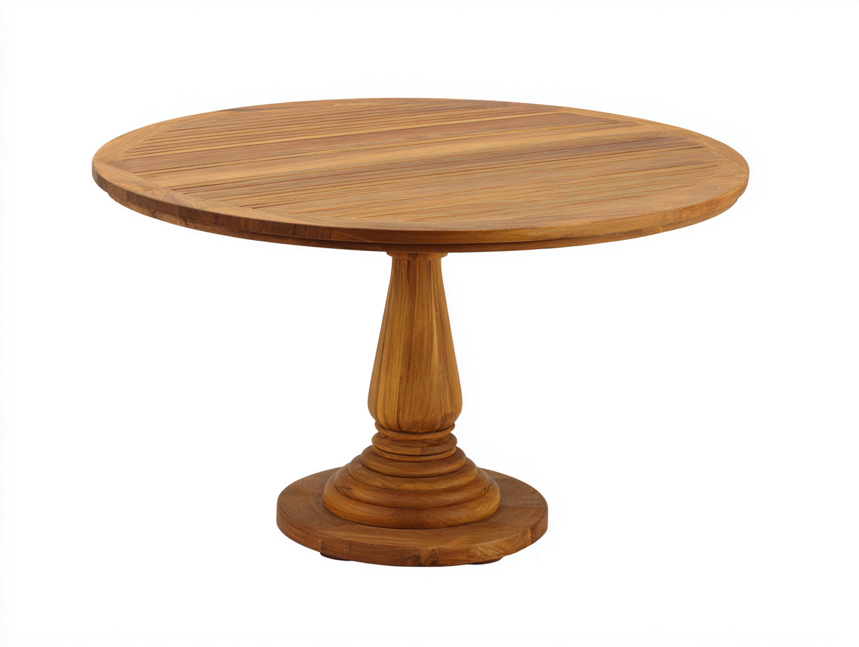 Tavolo da giardino - Teak - 125x125x75 cm - Miele naturale - Stile classico