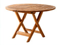 Tavolo da giardino - Teak - 110x110x74 cm - Miele naturale - Design pieghevole